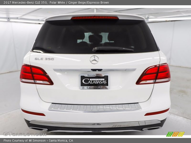 Polar White / Ginger Beige/Espresso Brown 2017 Mercedes-Benz GLE 350