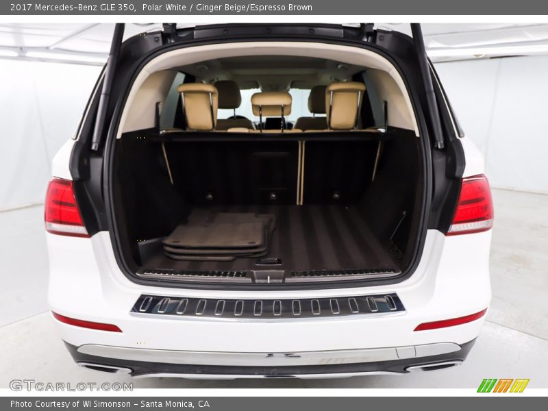 Polar White / Ginger Beige/Espresso Brown 2017 Mercedes-Benz GLE 350