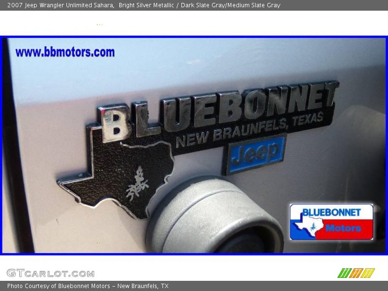 Bright Silver Metallic / Dark Slate Gray/Medium Slate Gray 2007 Jeep Wrangler Unlimited Sahara