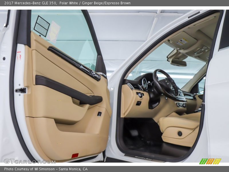 Polar White / Ginger Beige/Espresso Brown 2017 Mercedes-Benz GLE 350