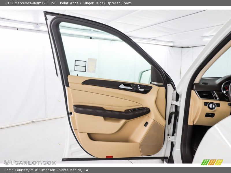 Polar White / Ginger Beige/Espresso Brown 2017 Mercedes-Benz GLE 350