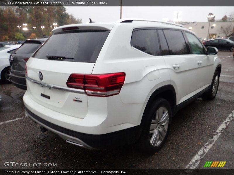 Pure White / Titan Black 2019 Volkswagen Atlas SE 4Motion