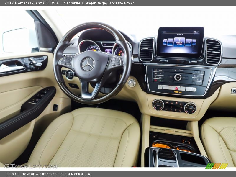 Polar White / Ginger Beige/Espresso Brown 2017 Mercedes-Benz GLE 350