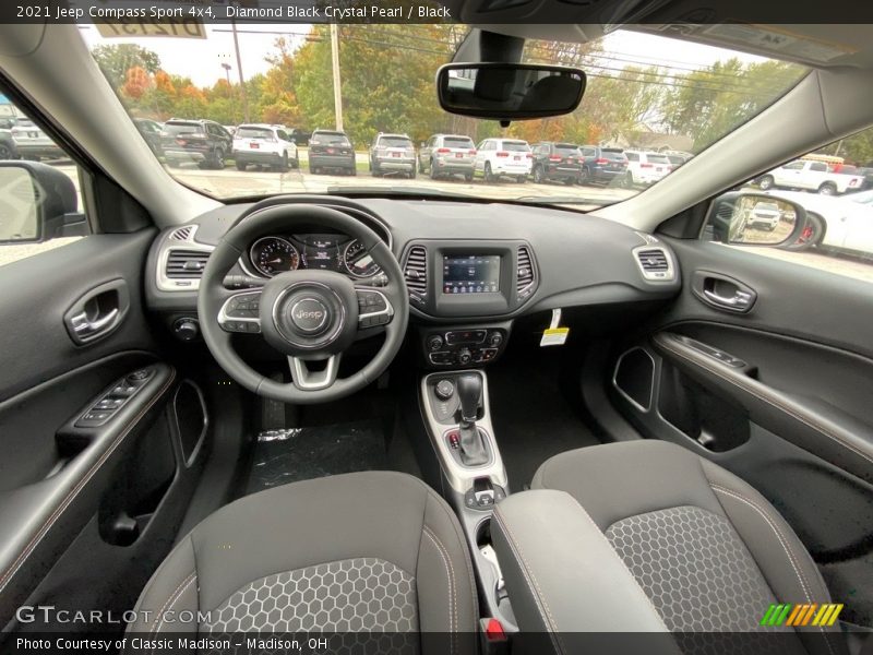 Diamond Black Crystal Pearl / Black 2021 Jeep Compass Sport 4x4