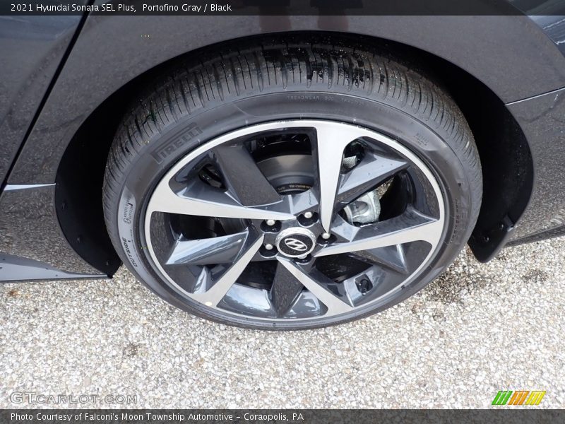 Portofino Gray / Black 2021 Hyundai Sonata SEL Plus