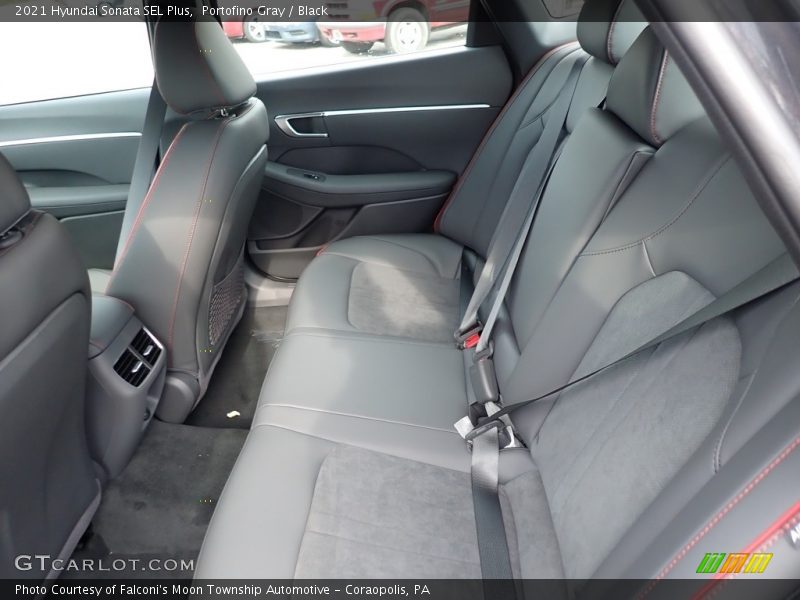 Portofino Gray / Black 2021 Hyundai Sonata SEL Plus