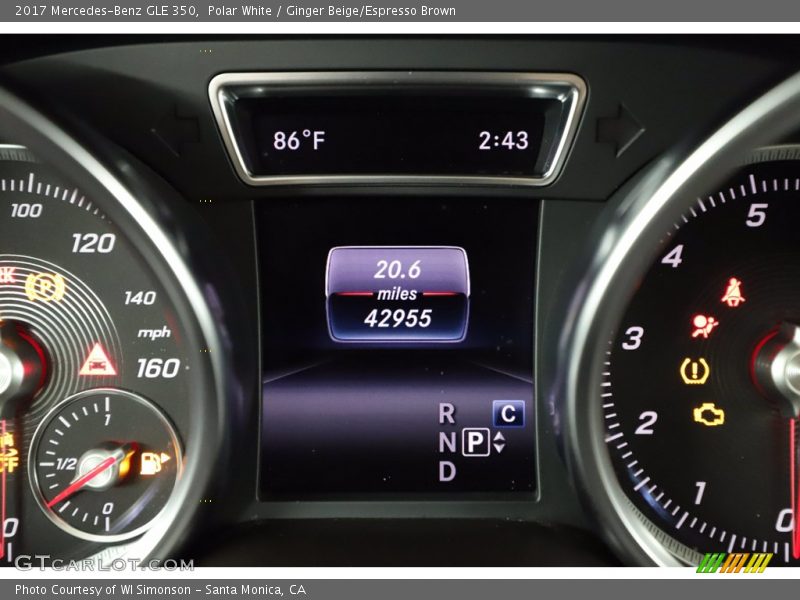 Polar White / Ginger Beige/Espresso Brown 2017 Mercedes-Benz GLE 350
