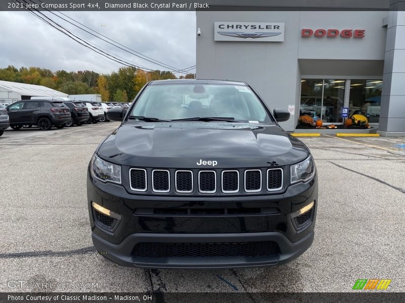 Diamond Black Crystal Pearl / Black 2021 Jeep Compass Sport 4x4