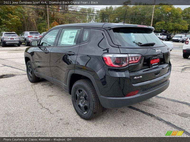 Diamond Black Crystal Pearl / Black 2021 Jeep Compass Sport 4x4