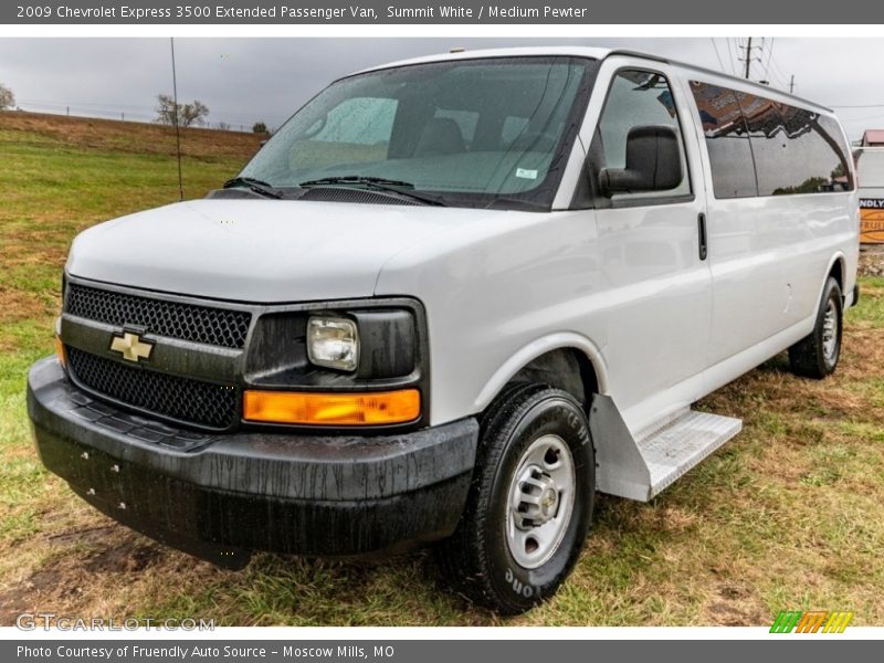 Summit White / Medium Pewter 2009 Chevrolet Express 3500 Extended Passenger Van