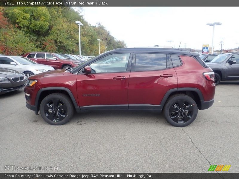 Velvet Red Pearl / Black 2021 Jeep Compass Altitude 4x4