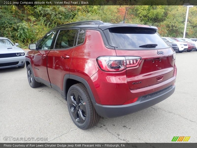 Velvet Red Pearl / Black 2021 Jeep Compass Altitude 4x4