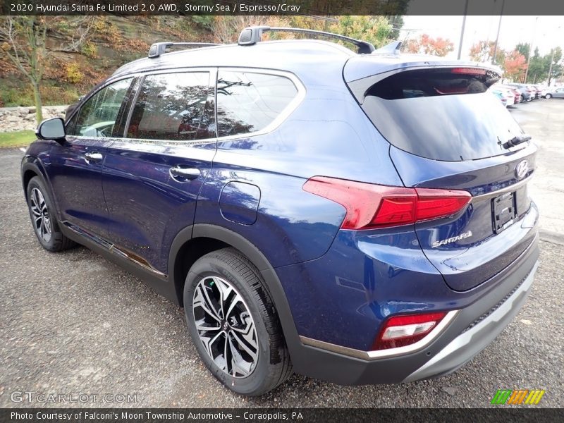 Stormy Sea / Espresso/Gray 2020 Hyundai Santa Fe Limited 2.0 AWD