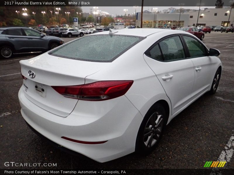 White / Black 2017 Hyundai Elantra Value Edition