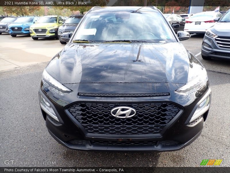 Ultra Black / Black 2021 Hyundai Kona SEL AWD