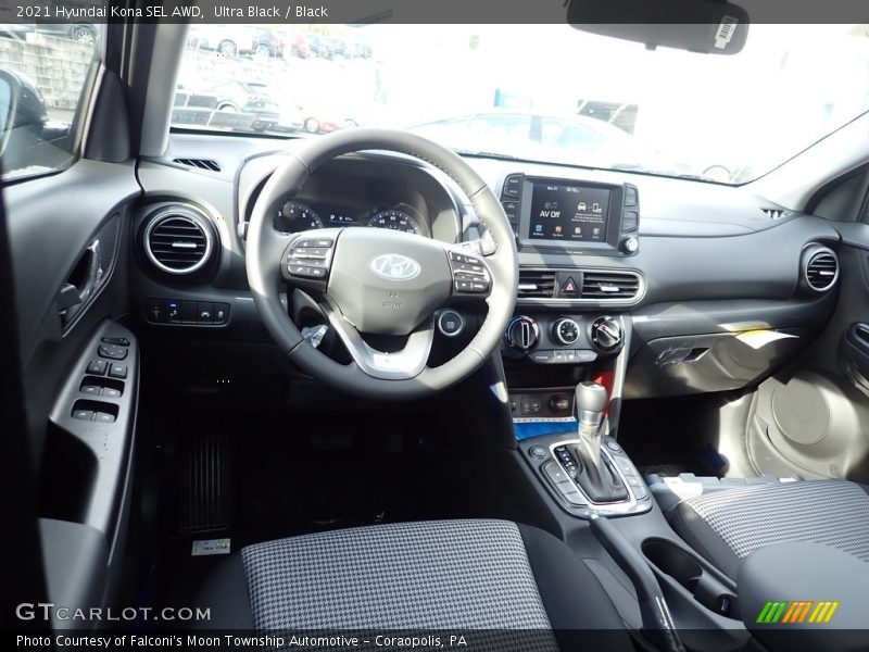 Ultra Black / Black 2021 Hyundai Kona SEL AWD