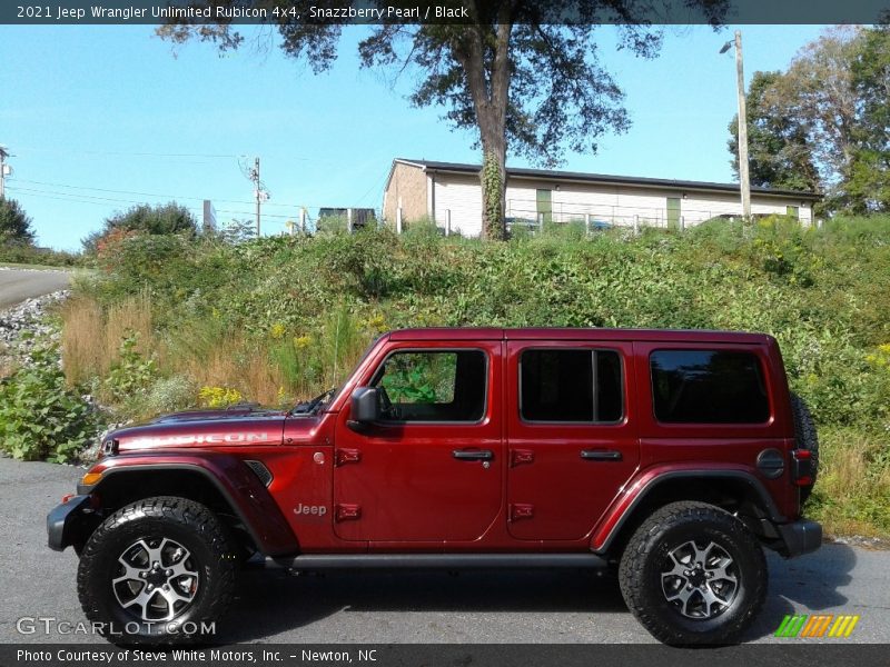 Snazzberry Pearl / Black 2021 Jeep Wrangler Unlimited Rubicon 4x4