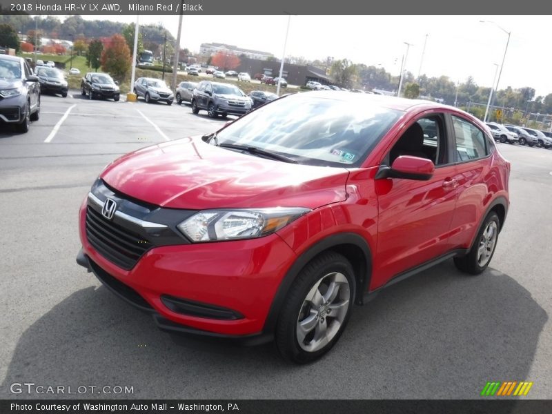 Milano Red / Black 2018 Honda HR-V LX AWD