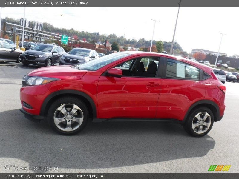 Milano Red / Black 2018 Honda HR-V LX AWD