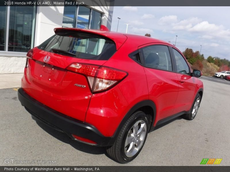 Milano Red / Black 2018 Honda HR-V LX AWD