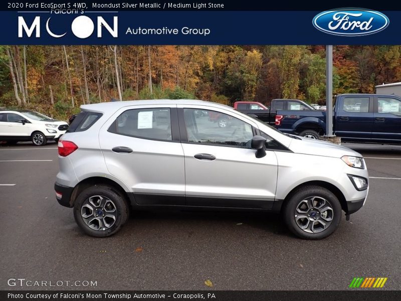 Moondust Silver Metallic / Medium Light Stone 2020 Ford EcoSport S 4WD