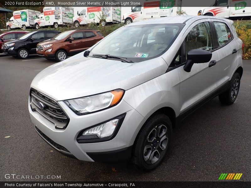 Moondust Silver Metallic / Medium Light Stone 2020 Ford EcoSport S 4WD