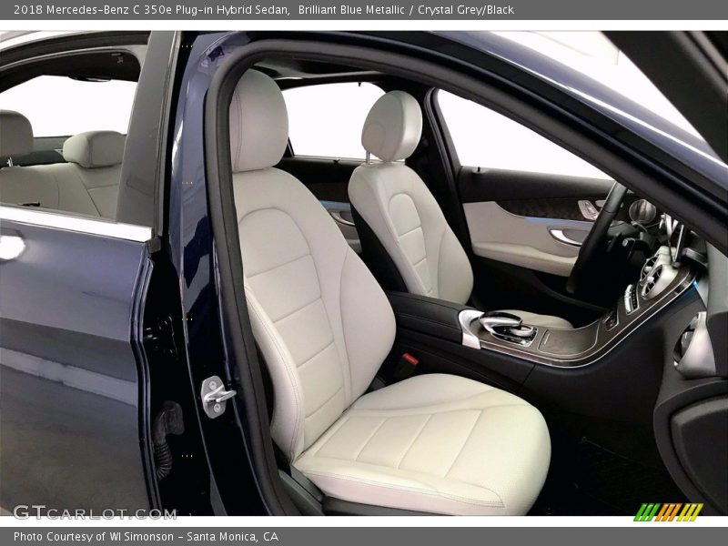 Brilliant Blue Metallic / Crystal Grey/Black 2018 Mercedes-Benz C 350e Plug-in Hybrid Sedan