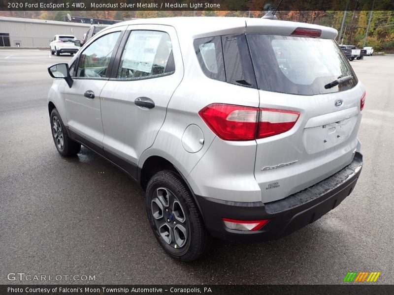 Moondust Silver Metallic / Medium Light Stone 2020 Ford EcoSport S 4WD