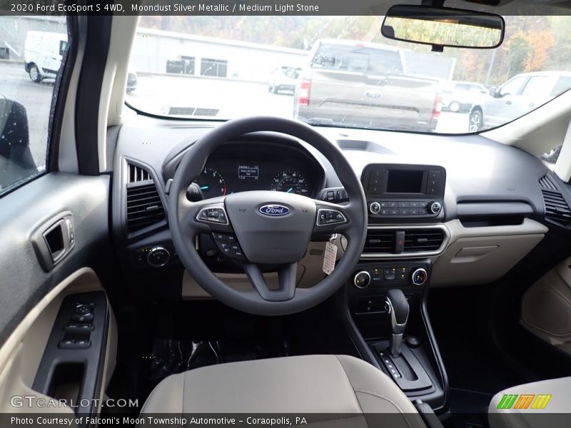 Moondust Silver Metallic / Medium Light Stone 2020 Ford EcoSport S 4WD