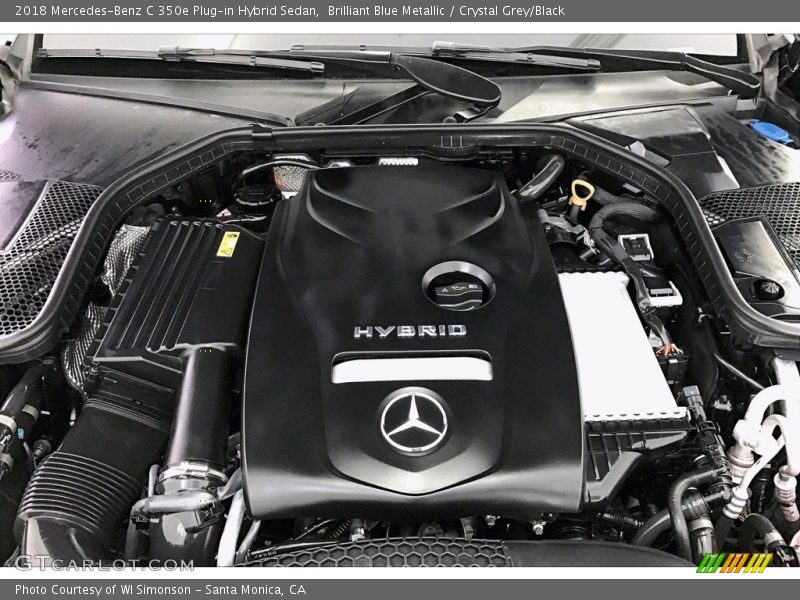 Brilliant Blue Metallic / Crystal Grey/Black 2018 Mercedes-Benz C 350e Plug-in Hybrid Sedan