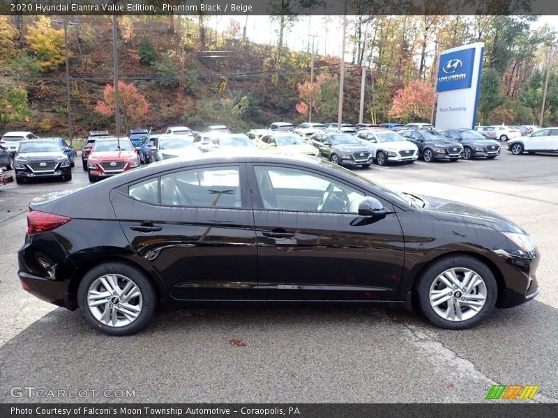 Phantom Black / Beige 2020 Hyundai Elantra Value Edition