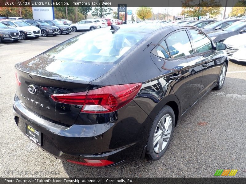 Phantom Black / Beige 2020 Hyundai Elantra Value Edition