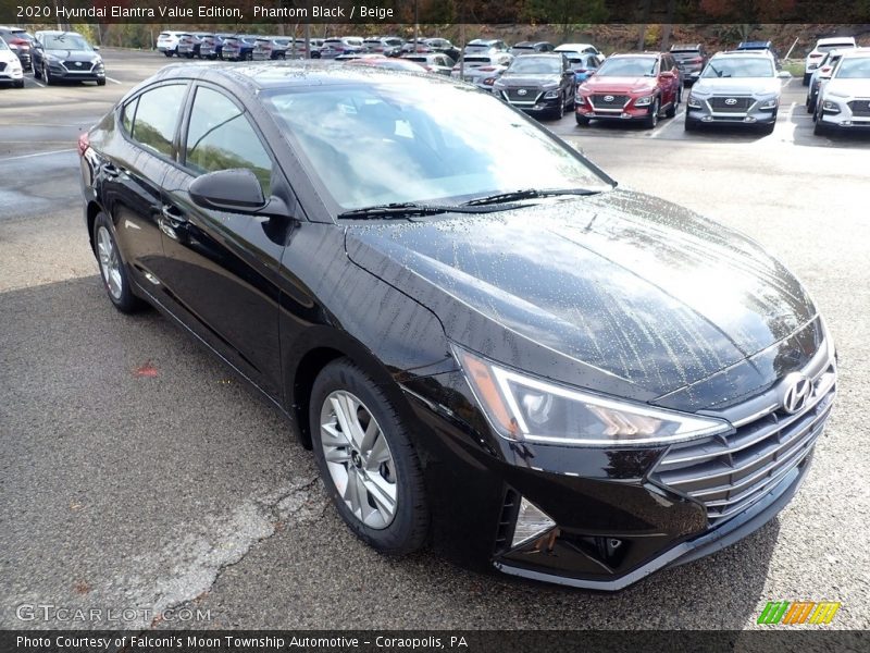 Phantom Black / Beige 2020 Hyundai Elantra Value Edition