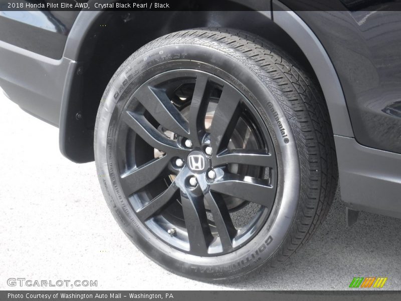 Crystal Black Pearl / Black 2018 Honda Pilot Elite AWD