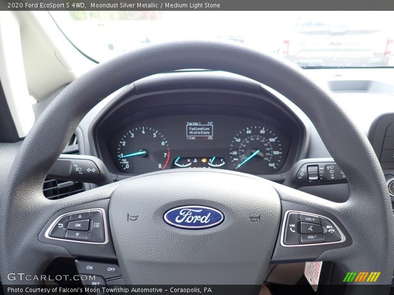 Moondust Silver Metallic / Medium Light Stone 2020 Ford EcoSport S 4WD