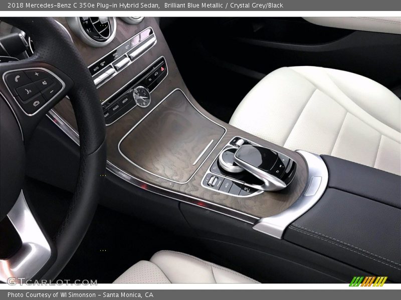 Brilliant Blue Metallic / Crystal Grey/Black 2018 Mercedes-Benz C 350e Plug-in Hybrid Sedan