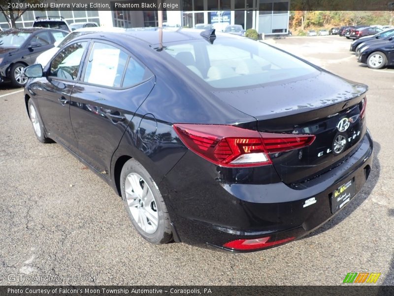 Phantom Black / Beige 2020 Hyundai Elantra Value Edition