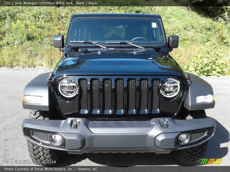 Black / Black 2021 Jeep Wrangler Unlimited Willys 4x4