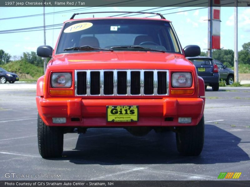 Flame Red / Tan 1997 Jeep Cherokee 4x4