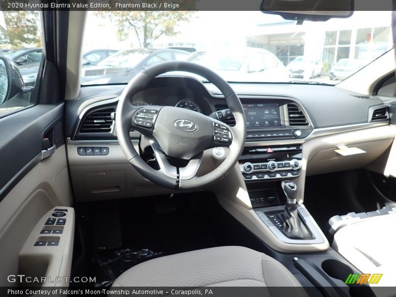 Phantom Black / Beige 2020 Hyundai Elantra Value Edition