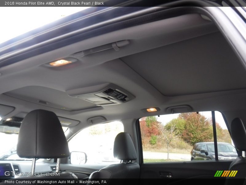 Crystal Black Pearl / Black 2018 Honda Pilot Elite AWD