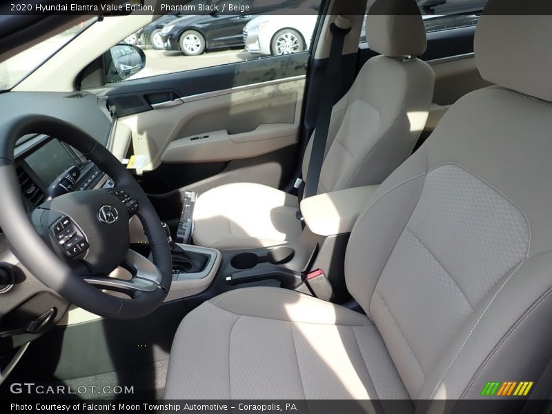 Phantom Black / Beige 2020 Hyundai Elantra Value Edition
