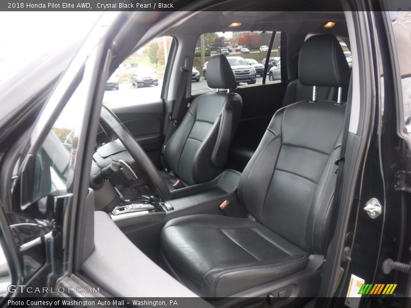 Crystal Black Pearl / Black 2018 Honda Pilot Elite AWD