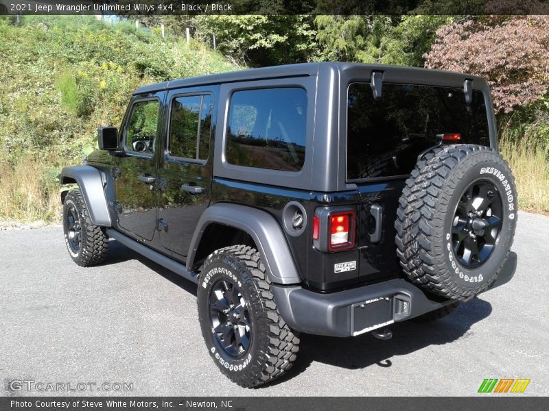 Black / Black 2021 Jeep Wrangler Unlimited Willys 4x4