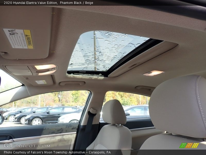 Phantom Black / Beige 2020 Hyundai Elantra Value Edition