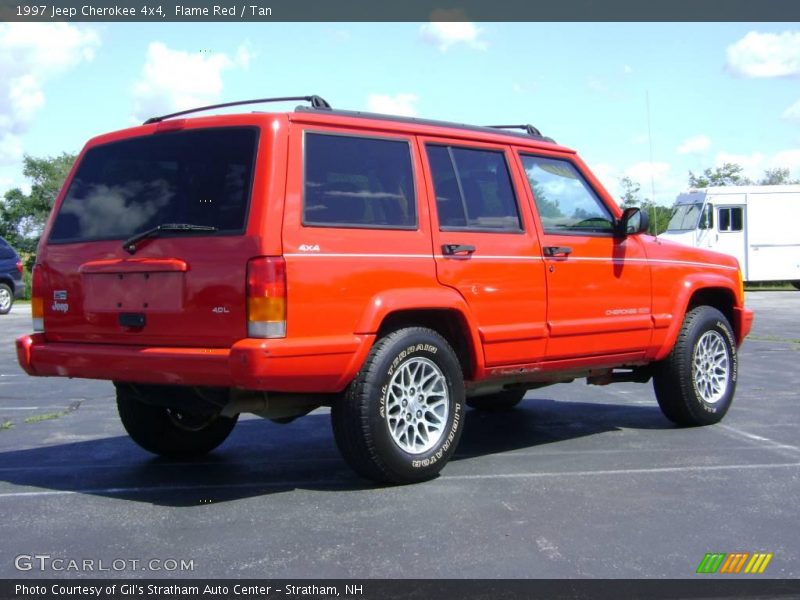 Flame Red / Tan 1997 Jeep Cherokee 4x4