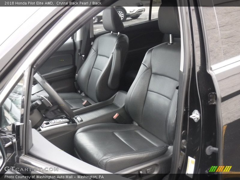 Crystal Black Pearl / Black 2018 Honda Pilot Elite AWD
