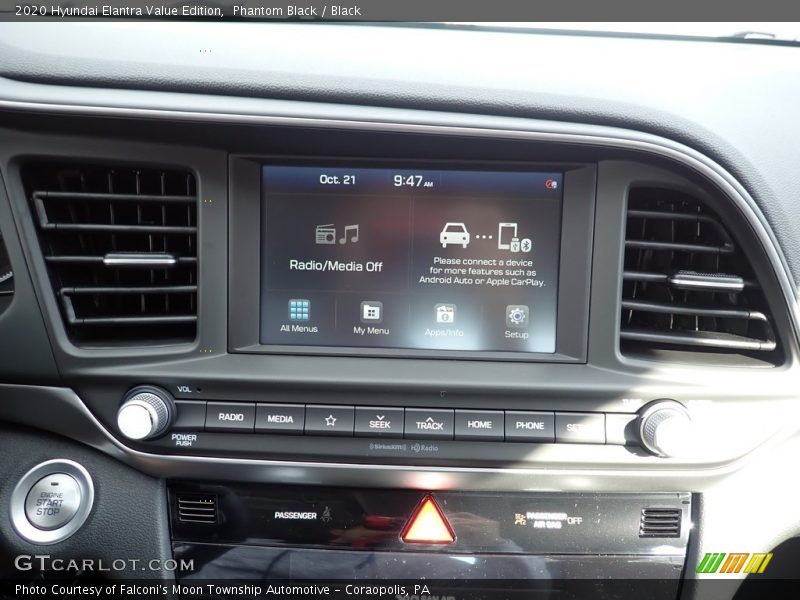 Phantom Black / Black 2020 Hyundai Elantra Value Edition