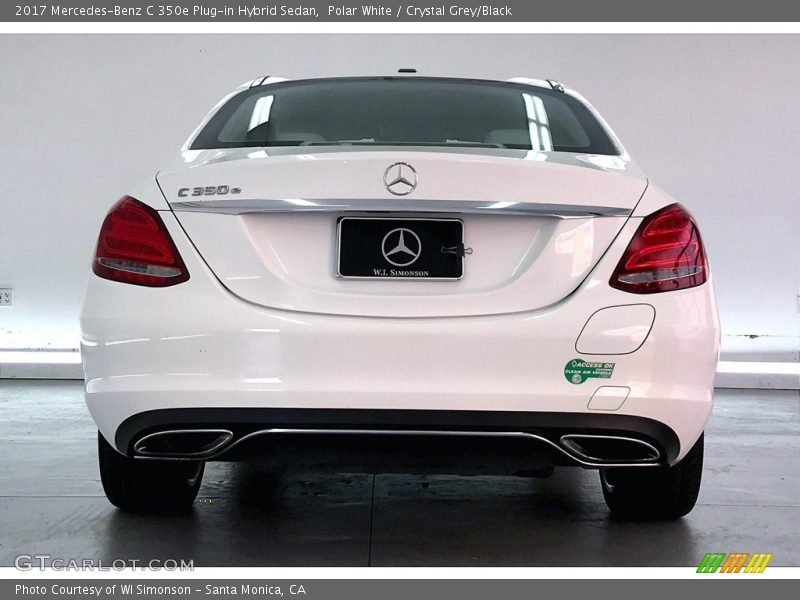 Polar White / Crystal Grey/Black 2017 Mercedes-Benz C 350e Plug-in Hybrid Sedan