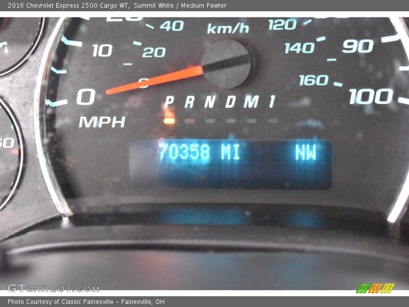 Summit White / Medium Pewter 2016 Chevrolet Express 2500 Cargo WT